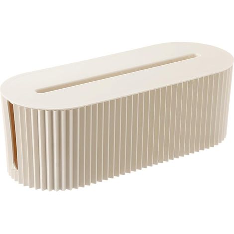 [JAMAIS UTILISÉ]Rangement câbles Blanche, Rangement câbles, pour éviter l'enchevêtrement, Rangement pour Cacher Les multiprises, adaptateurs et câbles, Protection des Enfants Animaux (1/5)