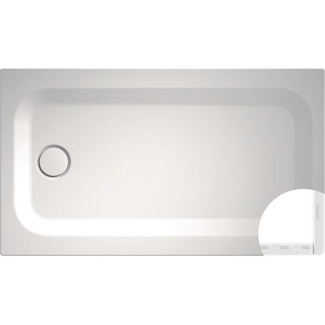 Plato de ducha rectangular BetteUltra con soporte mínimo de