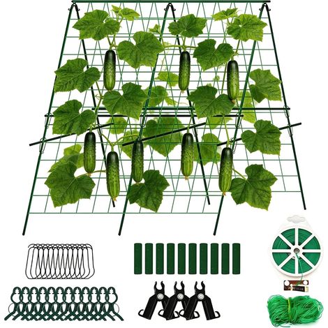 Collapsible Trellis for Climbing Plants - Grid for Cucumbers, Tomatoes and Other Outdoor Plants (1/5)