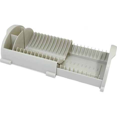 Scolapiatti posate retrattile regolabile allungabile salvaspazio per cucina in plastica made in Italy bianco panna da 28 a 44 cm (1/5)