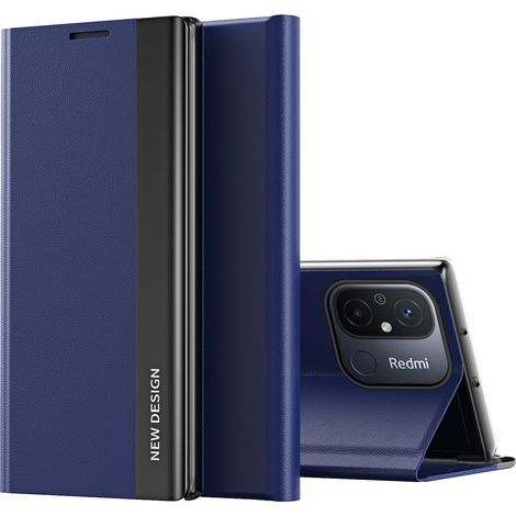 Custodia con patta e supporto per Xiaomi Redmi Note 12 Pro+ Sleep Case Pro, blu (1/5)