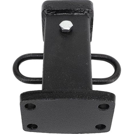 2 Inch Trailer Hitch Receiver Tube, Bolted Tow Bar Hitch Adapter with Steel Ring for Hanging Safety Chain, for (1/5)