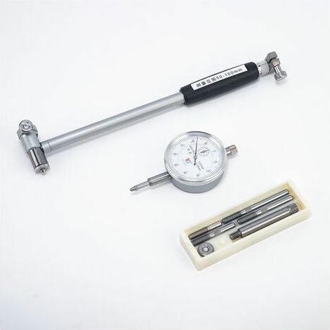 AGE Jauge d'Alésage 50-160MM, Vérificateur d'Alésage Indicateur de Jauge d'Alésage Calibre du Diamètre Intérieur Kit pour Mesurer Dimensions Internes des Pièces, Cadran Alésage (1/3)