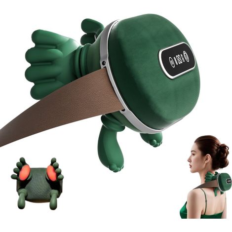 Massaggiatore per il collo - Mano massaggiante riscaldata - Display a LED - Massaggiatore per braccia, schiena, gambe e spalle con infrarossi - Cuscino massaggiante - Cuscino massaggiante Shiatsu