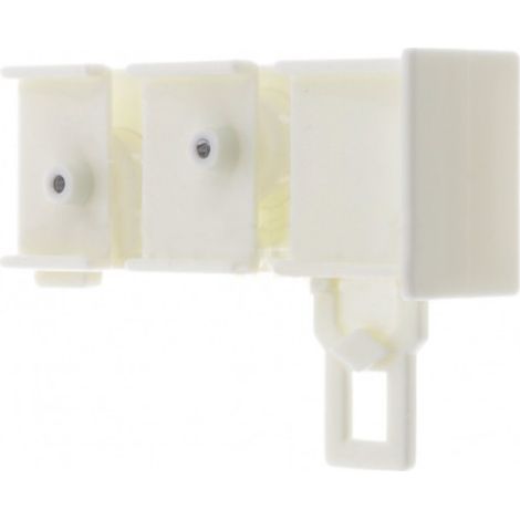 Cyclingcolors – Poulie de tirage en polyamide ivoire pour tringle à rideau 24x16mm – Se monte sur rail sans ajour – Glisse facilement pour rideaux