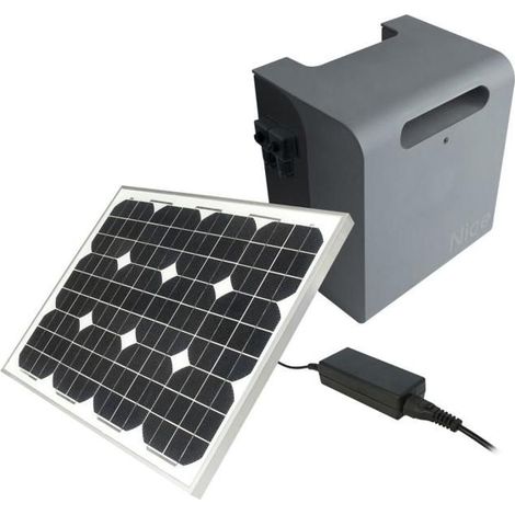 kit solare nice sykce30 pannello 30Wp batteria integrata