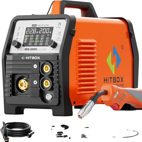 Machine de soudage MIG, fonctionnalité 7 en 1, technologie de soudage numérique, alimentation automatique en fil (1/2)