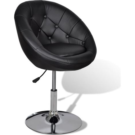 Maison Exclusive - Cocktailsessel Schwarz Kunstleder