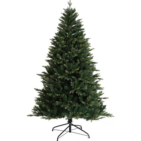 SVITA Künstlicher Weihnachtsbaum Spritzguss-Nadeln Natur 180cm (1/5)
