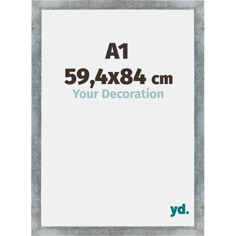 Cadre Puzzle A1 - 59.4x84 cm - Fer Patiné - MDF - Mura. (1/5)