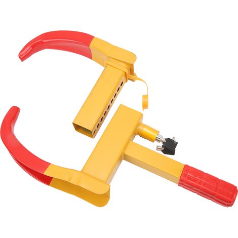 Antivol de roue de voiture avec clip à revêtement souple, force de fixation élevée, dispositifs de verrouillage de sécurité pour remorques et véhicules (1/5)