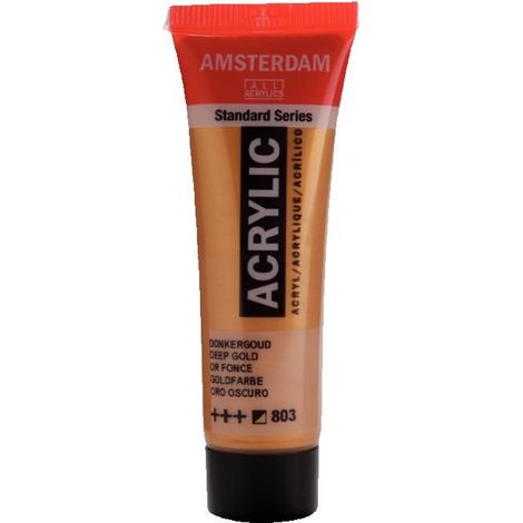 Peinture acrylique - Amsterdam - Standard - 20 ml - Oro Scuro - Satiné (1/2)