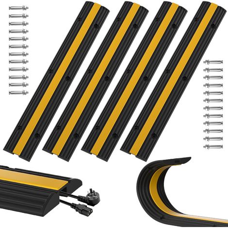 Jiubiaz 4X Rampe de Protection de Câble Pont de protection pour câbles Rampe de passage Protection anti-chocs (1/5)