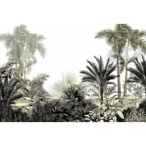 Papier peint panoramique - Forêt Tropicale - 130 cm x 87 cm (1/2)