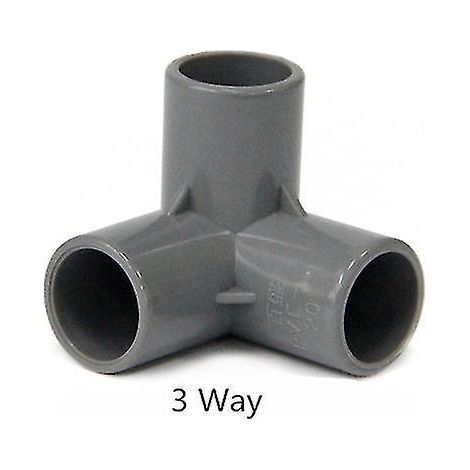 Raccords de tuyau en PVC 3/4/5/6 voies, répartiteur de tuyau 20-50 mm, adaptateur de connexion pour tuyau d'arrosage, joint pour étagère DIY 50 mm, 50 mm, 3 voies, 1 50 mm