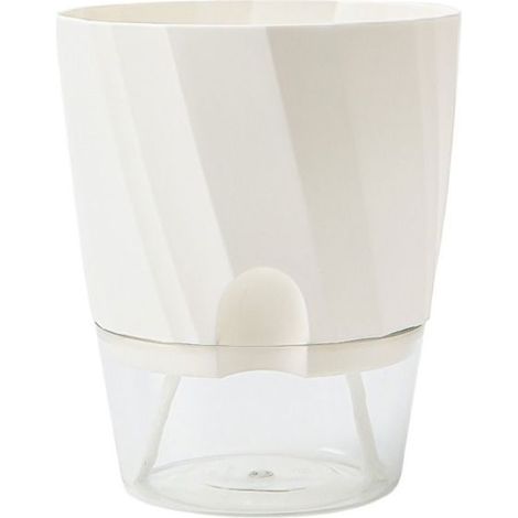 Arrosoir automatique avec corde Plante hydroponique ronde en plastique épaissi Plante à succion automatique amovible (1/4)