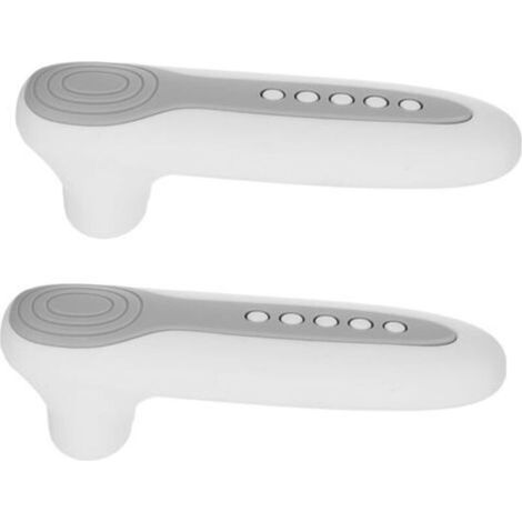 protectores de silicona para manijas de puertas, cubiertas antichoque y antiestáticas, absorción de golpes y ruido, fácil instalación, protección para manijas y paredes. (1/5)