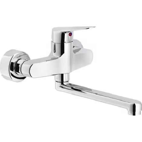 Miscelatore monocomando lavello a parete Nobili Hof HF122115CR  Cromato
