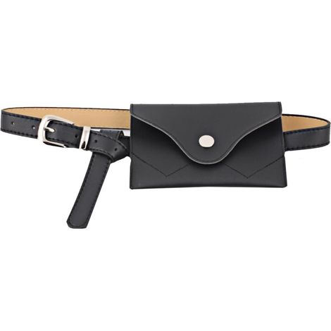 Mini sac ceinture en cuir PU (noir), (1/3)