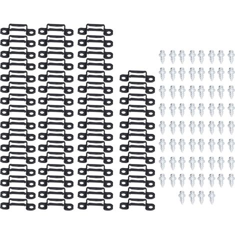 60 Ensemble 2 en 1 connecteur dissimulé pour Meubles, Fermeture à Boucle coulissante pour Accessoires de Combinaison d'armoire et de Garde-Robe (Accès illimité) (1/5)
