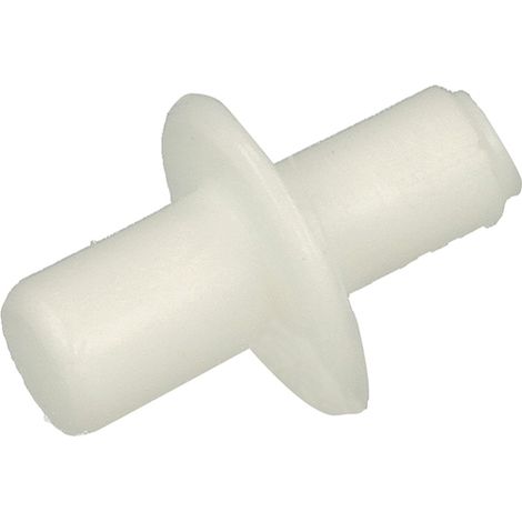 Reggipiani con flangia in nylon bianco Ø 5 - 6 mm. 16 pz.