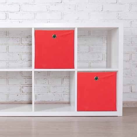 Paniers de rangement pliables lot de 4 avec trous de prehension
