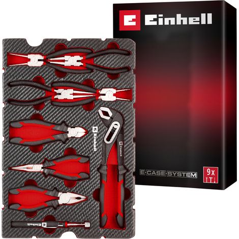 Juego de alicates Einhell 370522 9 piezas acero cromado ergonómico