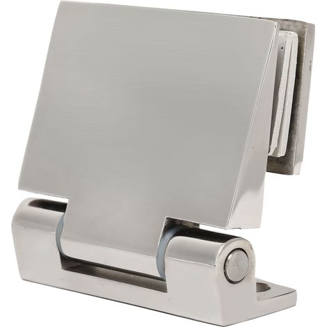 Charnière inclinée à un seul côté en acier inoxydable pour porte vitrée de salle de bain ou fenêtre de maison (1/5)