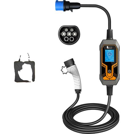 Chargeur EV Portable, Longueur de Câble de 5m, Classe d'Étanchéité IP65 (1/2)