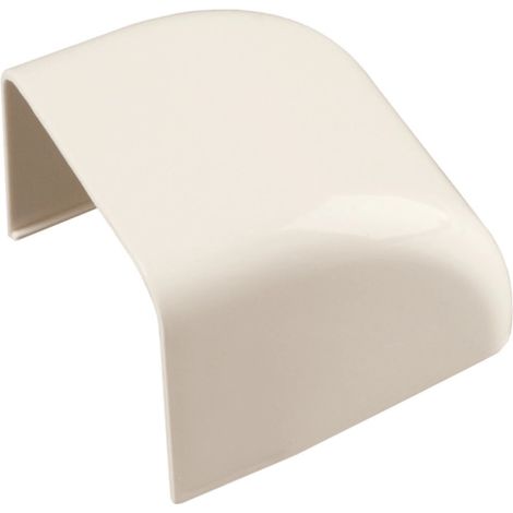 poly pool - 1 tappo terminale per canale "80 mm x 60 mm" avorio