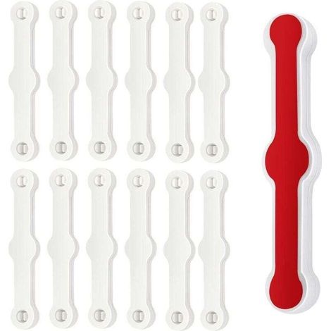 12 PCS Moustiquaire Fenêtre Clip, Fixation de Moustiquaires, Auto-Adhésif pour Clip Fenetre, sans Perçage pour Balcon Terrasse-Crezuo (1/4)