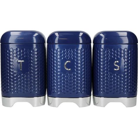 Lovello Textured Midnight Navy Counter Top Storage Gift Set