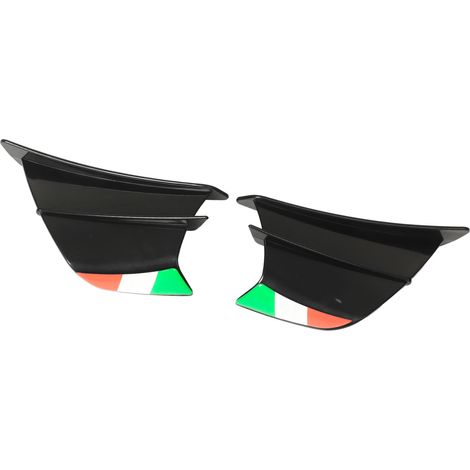 2 Seitenverkleidungsflügel für NINJA 400 250 Z900 Z1000 Motorrad, schwarze Spoiler, 2-teiliges Set (1/5)