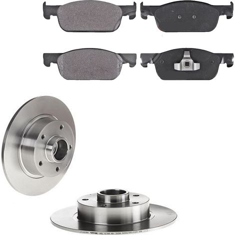 KIT FRENI POSTERIORI compatibile con RENAULT CLIO IV (BH) - DISCHI + PASTIGLIE OEM: FDB4907 / ADR164311 /SOSTITUZIONE DIRETTA/BASSA POLVERE/SILENZIOSO