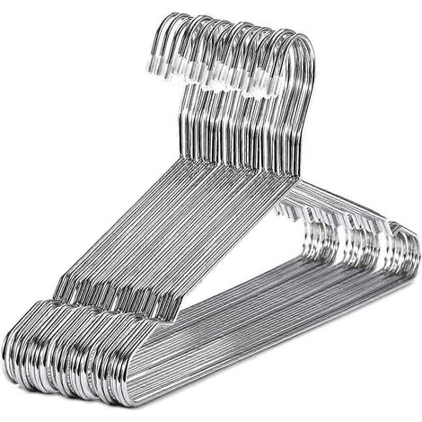 Cintres en acier inoxydable 40 cm 20pcs Cintres pour vêtements Standard Cintre Cintre Gain de place (1/5)