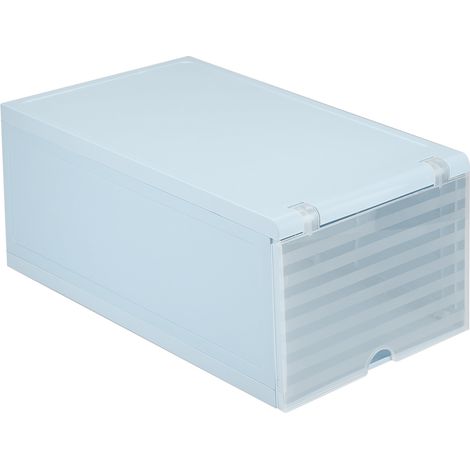 Boîte De Rangement Pour Chaussures En Plastique Transparent - Organiseur Empilable Avec Trous D Aération - Pour Maison Et Entrée - Lot De 1 (1/5)