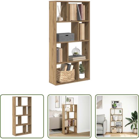 Holzregal - Bücherregal Artisan-Eiche 60x20x120,5 cm Holzwerkstoff (1/5)