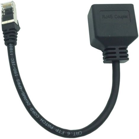 Adaptateur répartiteur RJ45, adaptateur réseau Ethernet RJ45 1 à 2 ports, adaptateur répartiteur de câble réseau pour le bureau et la maison (1/5)