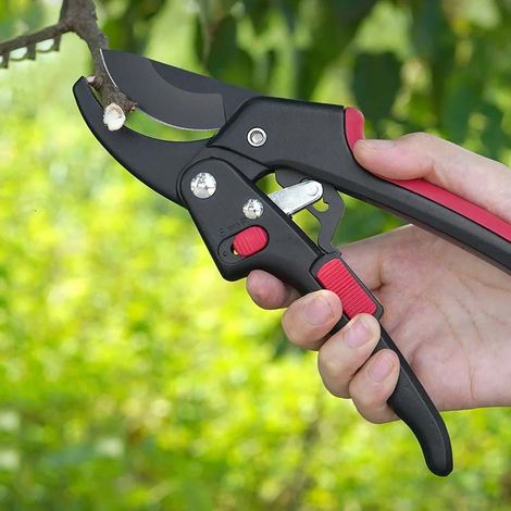 3pcs Forbici da giardino SK5, taglio rami a cricchetto affilato, lame in acciaio robuste, strumento manuale perfetto per giardinaggio e potatura (1/5)