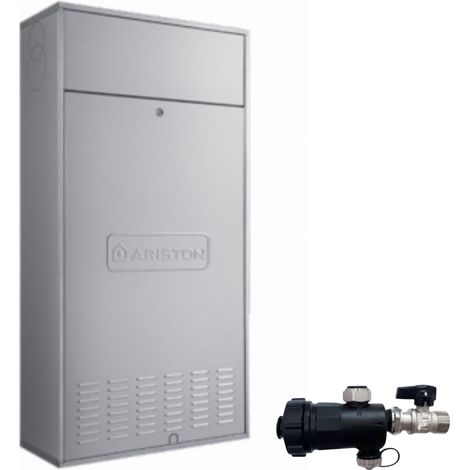 Ariston Caldaia a Condensazione Genus One Kairos IN 25 Metano/Gpl Completa Di Kit Fumi Classe A con Defangatore Omaggio KIT COASSIALE