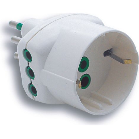 Fanton ADATTATORE TRIPLO 2P+T spina 10A/2 prese 10A+schuko 5.00 pz