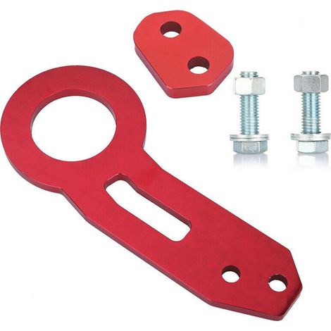 Großer universeller Abschlepphaken aus Aluminium (Rot) (1/5)