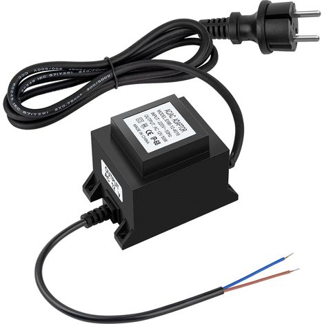 Transformateur LED 12 V AC/AC 50 W 4 A, prise extérieure, transformateur IP68 pour éclairage LED et pompes de bassin (1/5)