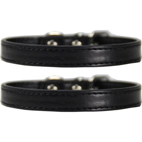 Collier Pour Chien - Cuir Synthétique Réglable - Pour Chiot Chien Chat - Multicolore - 1 Pièce (1/5)