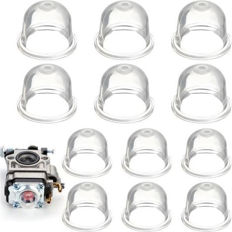 12 pièces poire d'amorçage débroussailleuse 22/19 mm, pompe amorçage pour tondeuse et taille-haie. (1/5)