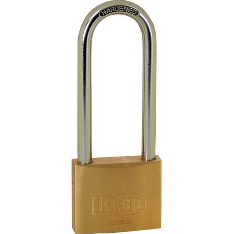 Cadenas Kasp K12050L80D or-jaune avec serrure à clé Y687991