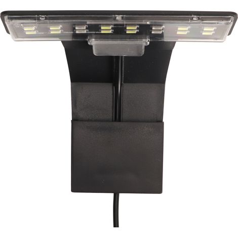 Lampe LED professionnelle à pince pour aquarium, mini ultra-mince et haute luminosité, coque noire (1/5)