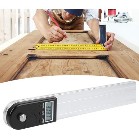 Rapporteur numérique 2 en 1, règle de mesure d'angle magnétique précise en alliage d'aluminium, 30,5 cm (12 pouces) (1/5)