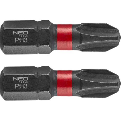 Accessoire pour visseuse neo-tools ph3 25 mm 2 pièces