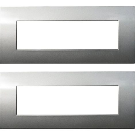 gloca Placche Plastica Compatibili Arké (2 Pezzi Titanio, 7 Posti) (1/4)